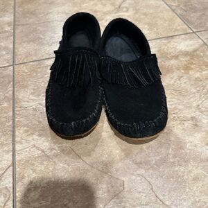 Elegant Black Suede Moccasins for Women